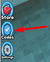 The Codes button in Pixel Tower Defense