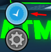 The blue checkmark icon in Mini Empire Tycoon