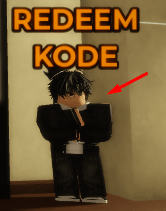 The NPC with "REDEEM KODE" over their head in Lengkapi Kata
