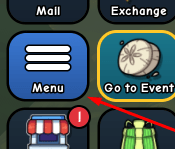 The Menu button in Doodle World