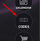 The CODES button in 1984 Utopia