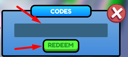 The code redeeming interface in Go-Kart Race Clicker