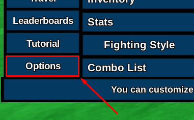 Dragon Generations options button