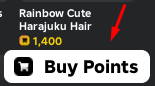 The "Buy Points" button in My Avatar