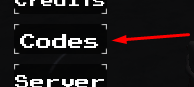 The Codes button in Undertale RNG
