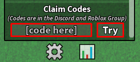 Steal a Generator enter codes box and try button