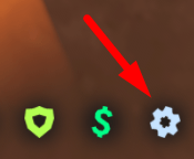 The Settings icon in Silly Defense