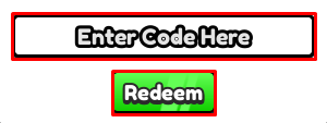 Water Pumping Incremental 2 enter codes box and redeem button