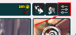 Kaiju Universe settings button