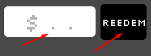 Text box and REEDEM button to redeem codes in fight in a prison