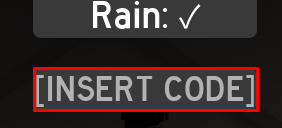 The "INSERT CODE" box in Chainsaw Man Devil's Heart