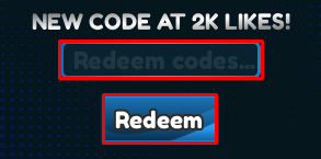 Anime Card Realms enter codes box and redeem button