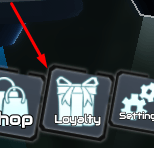 The Loyalty button in Harp Isles