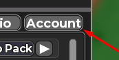 The Account button in Card Battles: Prestige