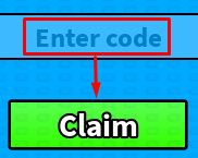 The "Enter code" box and Claim button in Boba Stand Unboxing