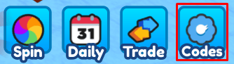 Bike Training codes button