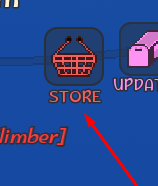 The STORE button in Climbing Game