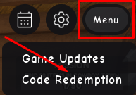 Menu and Code Redemption in Can You Find Everything? 