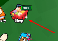 The Shop button in Dumpling Evolution