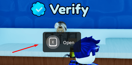 Verify lady that reveals the redeem code interface