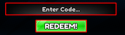 Tennis: Zero enter codes box and redeem button
