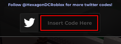 Evade enter codes box