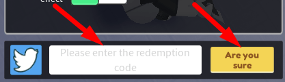 The code redeeming interface in Ninja World War