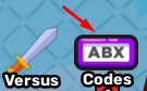 The Codes button in Bridge Battles