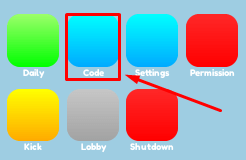 Card Shop Friends code button
