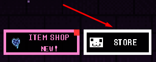 STORE button in UNDERTALE Fight!