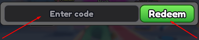 The Enter code box and Redeem button in +1 Gun Forge