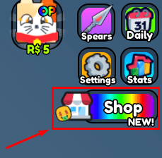 Spear Training shop button