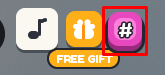 Mog or Die hashtag button