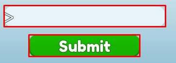 Snowman Simulator 3 enter codes box and submit button