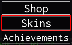 The Storage skins button