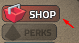 The SHOP button in Protect The House From Monsters