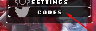 The CODES button in Anime Girl RNG