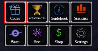 Arcane Arena codes button