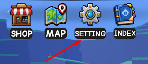 SETTING icon in Reeled