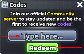 The codes section in Cat Invaders