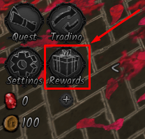 GHOST: Samurai Fighting rewards button