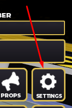 The SETTINGS button in WRESTLE! | Roblox Wrestling