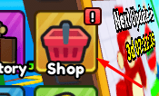 Shop icon that reveals the redeem code interface