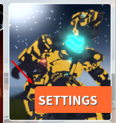 The Settings button in Project Universe's main menu
