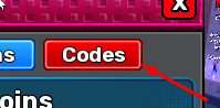 The Codes button in Pass or Explode
