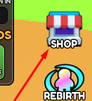The SHOP button in Build A Battle Bot