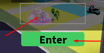 Text box and Enter button to redeem codes in Happy City RP