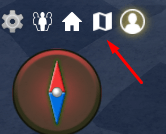 The map button in Blox Fruits