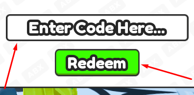 The Enter Code Here... box and Redeem button in Clean the Bathroom!