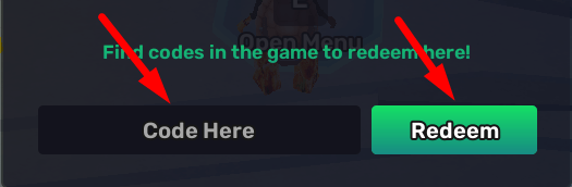 The code redeeming interface in Rarity Miner